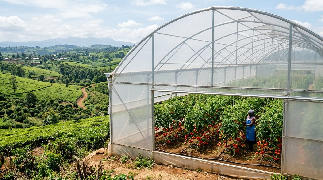 High-Tech Commercial Greenhouses in Murang'a